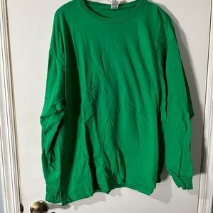 Unisex green XL long sleeve shirt